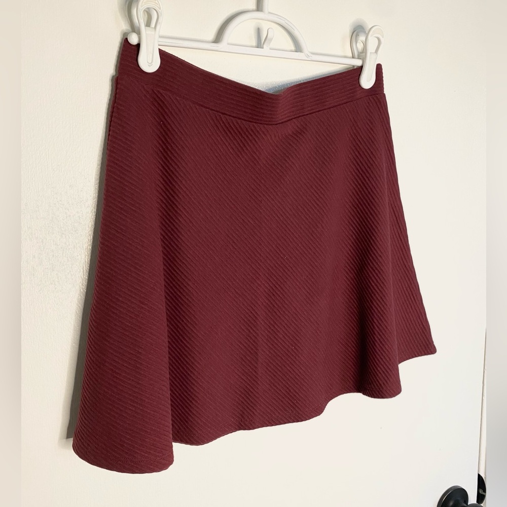 Maroon skater skirt